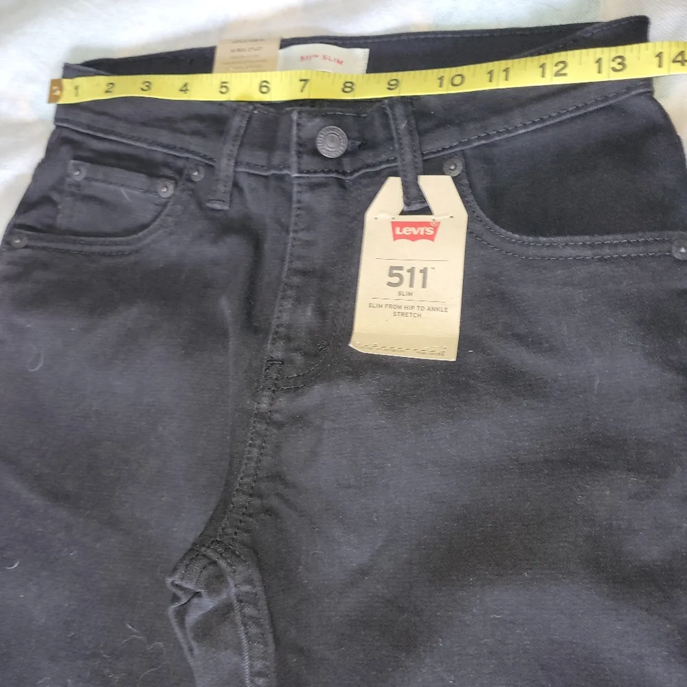 Levi's Boys 511 Slim Stretch Black Jeans - Picture 8 of 10